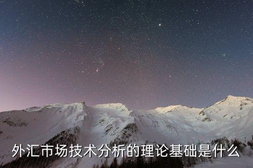 外匯市場技術(shù)分析的理論基礎是什么