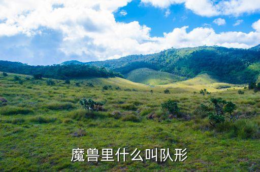 魔獸里什么叫隊(duì)形