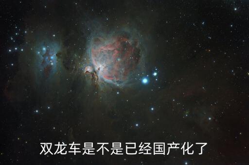 雙龍車是不是已經國產化了