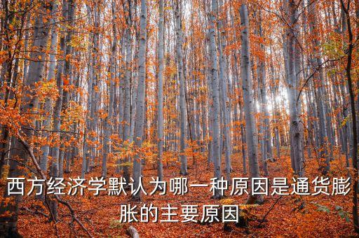 西方經(jīng)濟(jì)學(xué)默認(rèn)為哪一種原因是通貨膨脹的主要原因
