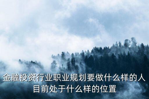 職業(yè)金融投資人是干什么的，職業(yè)金融投資人是什么意思干嘛的給有潛力但缺錢(qián)的公司投資嗎
