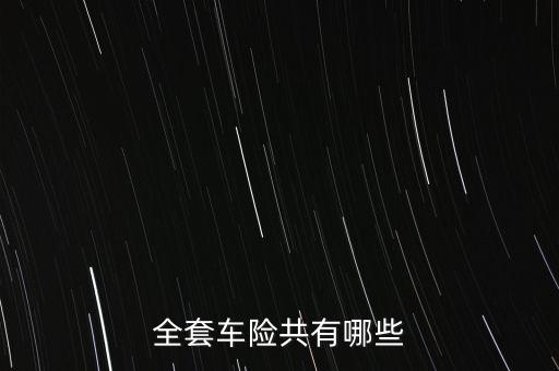 全套車險(xiǎn)共有哪些