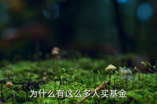 為什么會(huì)有人買新基金，為什么有這么多人買基金