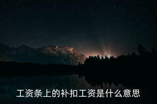 工資條里的京補2003工資是指什么，富士康工資單中補項3什么意思
