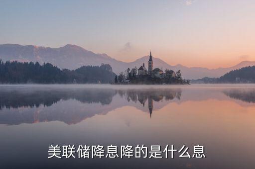 美國降息降什么利率，美聯(lián)儲(chǔ)降息降的是什么息