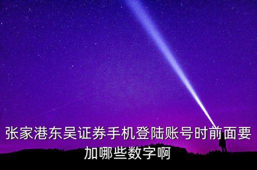 民族證券登陸賬號前面要加什么，民族證券登錄交易帳號填什么