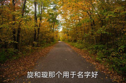和璇有什么不同，旋和璇那個用于名字好