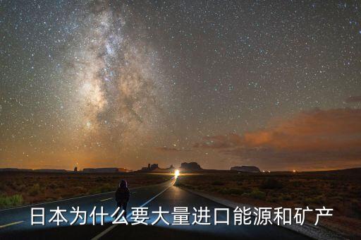 日本為什么要大量進口能源和礦產，日本為什么要大量進口能源和礦產