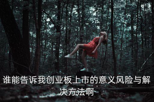 誰能告訴我創(chuàng)業(yè)板上市的意義風(fēng)險與解決方法啊