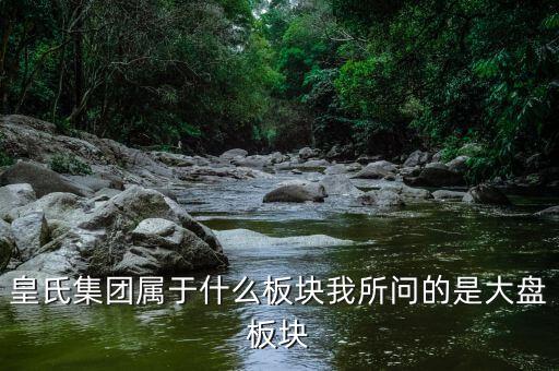 皇氏集團什么行業(yè)，皇氏集團屬于什么板塊我所問的是大盤板塊