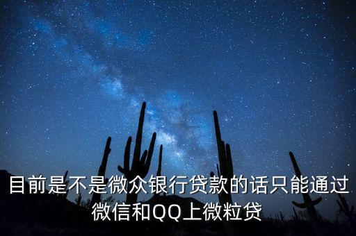 微眾以后什么時(shí)候開放貸款，微眾銀行是什么時(shí)候推出微粒貸的
