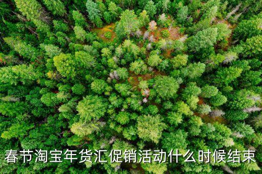 春節(jié)淘寶年貨匯促銷活動什么時(shí)候結(jié)束
