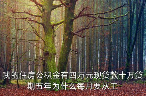 為什么貸款全從工資中扣，為何遷安有住房公積金的房貸還要完全從工資里扣公積金有甚么用