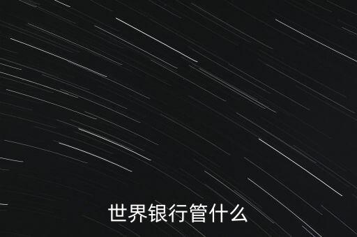 世界銀行的使命和任務(wù)是什么，世界銀行管什么