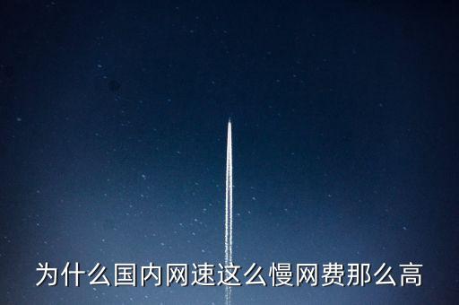 為什么國內(nèi)網(wǎng)速這么慢網(wǎng)費那么高