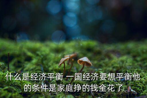 什么是經(jīng)濟(jì)再平衡，什么是全球經(jīng)濟(jì)再平衡