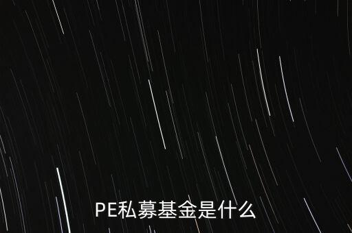 什么是pe基金，PE基金是什么
