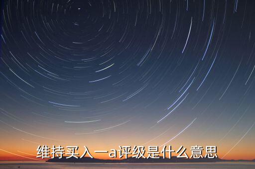 維持買入一a評級是什么意思