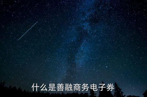 善融商務(wù)電子券是什么，什么是善融電子券