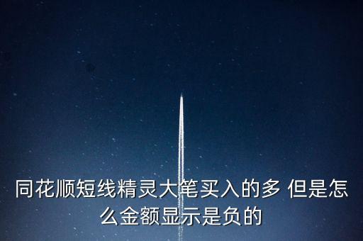 同花順dde金額是負數(shù)是什么意思，同花順DDE散戶數(shù)量29540是什么意思