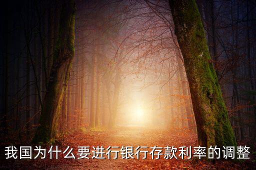 國(guó)家為什么調(diào)整利率，我國(guó)為什么要進(jìn)行銀行存款利率的調(diào)整