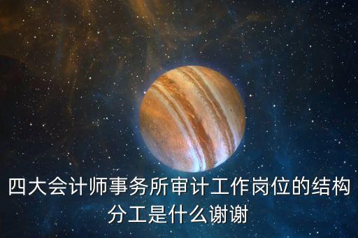 四大審計是做什么的，四大會計師事務(wù)所審計工作崗位的結(jié)構(gòu)分工是什么謝謝