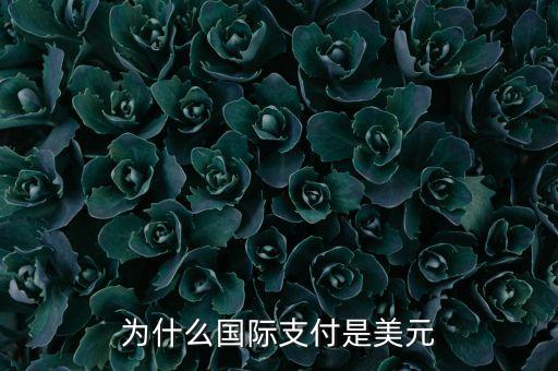 國際貿(mào)易為什么用美元結(jié)算，為什么國際貿(mào)易都用美元結(jié)算