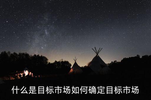 什么是目標市場如何確定目標市場