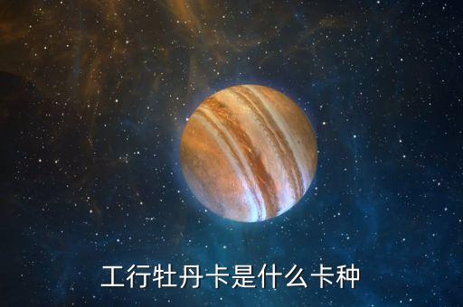 工商牡丹兩萬額度是什么卡，工行牡丹卡是什么卡種