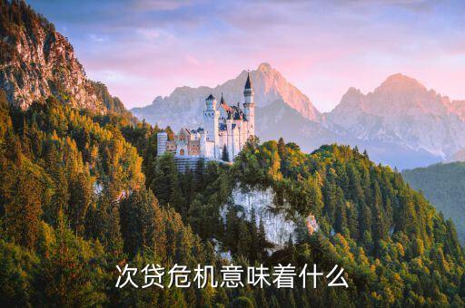 美國次貸金融危機(jī)說明了什么，美國次貸危機(jī) 次代表什么