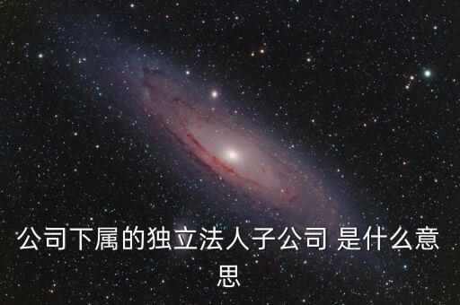 下屬子公司是什么意思，母公司集團(tuán)公司是有限責(zé)任公司下屬子公司有的是有限責(zé)任公