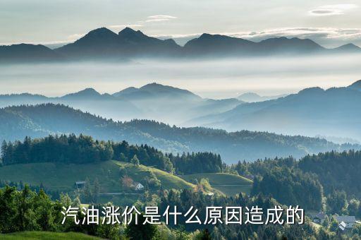  汽油漲價是什么原因造成的
