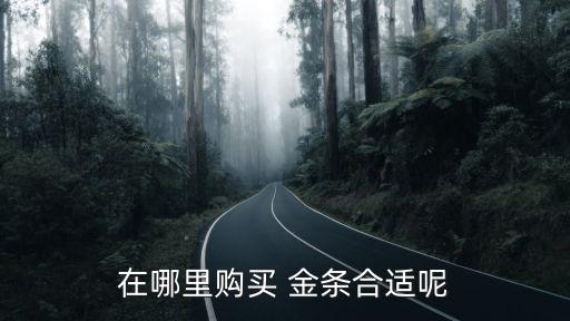 在哪里購買 金條合適呢