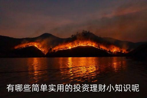 有哪些簡(jiǎn)單實(shí)用的投資理財(cái)小知識(shí)呢