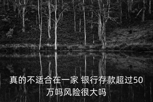 真的不適合在一家 銀行存款超過50萬嗎風(fēng)險很大嗎