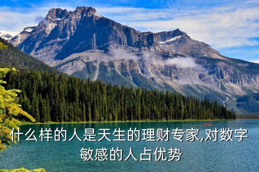 什么樣的人是天生的理財(cái)專家,對數(shù)字 敏感的人占優(yōu)勢