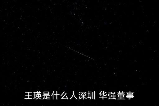 王瑛是什么人深圳 華強董事