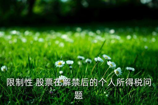 限售股和股票期權