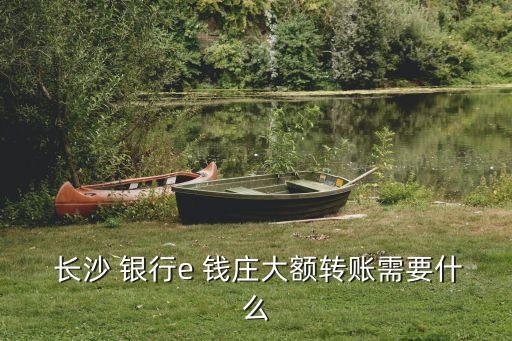  長(zhǎng)沙 銀行e 錢(qián)莊大額轉(zhuǎn)賬需要什么