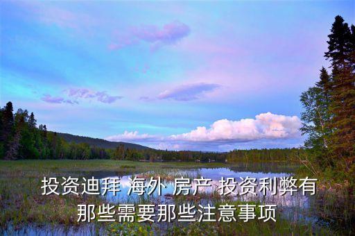  投資迪拜 海外 房產(chǎn) 投資利弊有那些需要那些注意事項