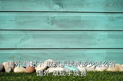 國外 借記卡 取現(xiàn)手續(xù)費多少怎么省國外 取現(xiàn)手續(xù)費
