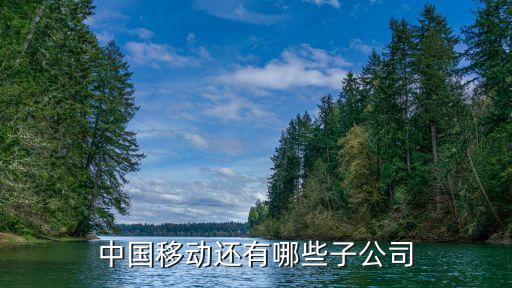 中國移動還有哪些子公司