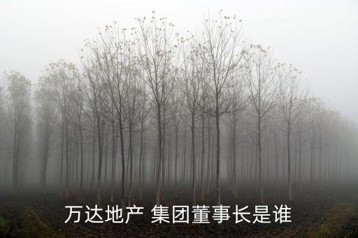 萬(wàn)達(dá)地產(chǎn) 集團(tuán)董事長(zhǎng)是誰(shuí)