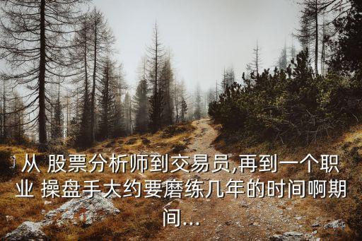 從 股票分析師到交易員,再到一個(gè)職業(yè) 操盤(pán)手大約要磨練幾年的時(shí)間啊期間...