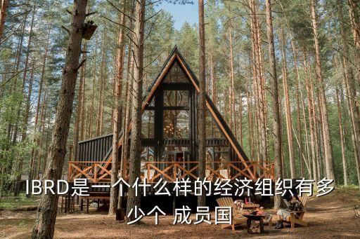 IBRD是一個什么樣的經濟組織有多少個 成員國