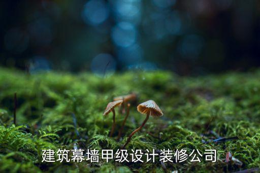 建筑幕墻甲級設(shè)計裝修公司
