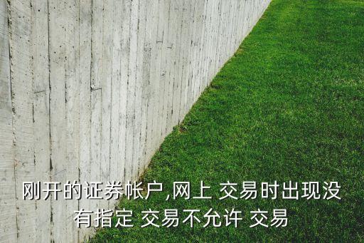 股票開(kāi)戶當(dāng)天不能交易