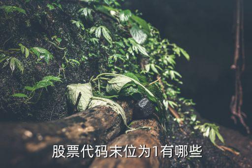  股票代碼末位為1有哪些