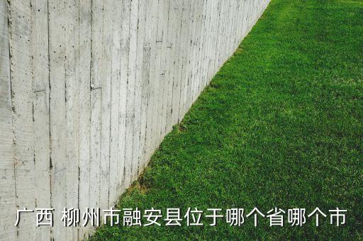 廣西 柳州市融安縣位于哪個省哪個市