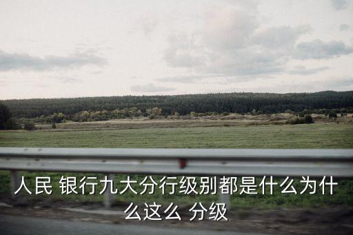 人民 銀行九大分行級(jí)別都是什么為什么這么 分級(jí)